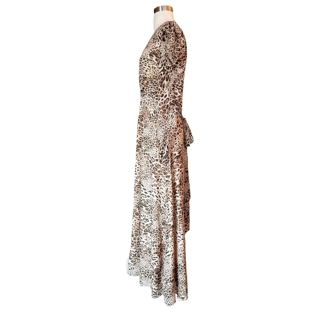 RONNY KOBO Bernadette Dress Animal Print Designer Airy Long Sleeves Maxi Medium - Picture 5 of 13
